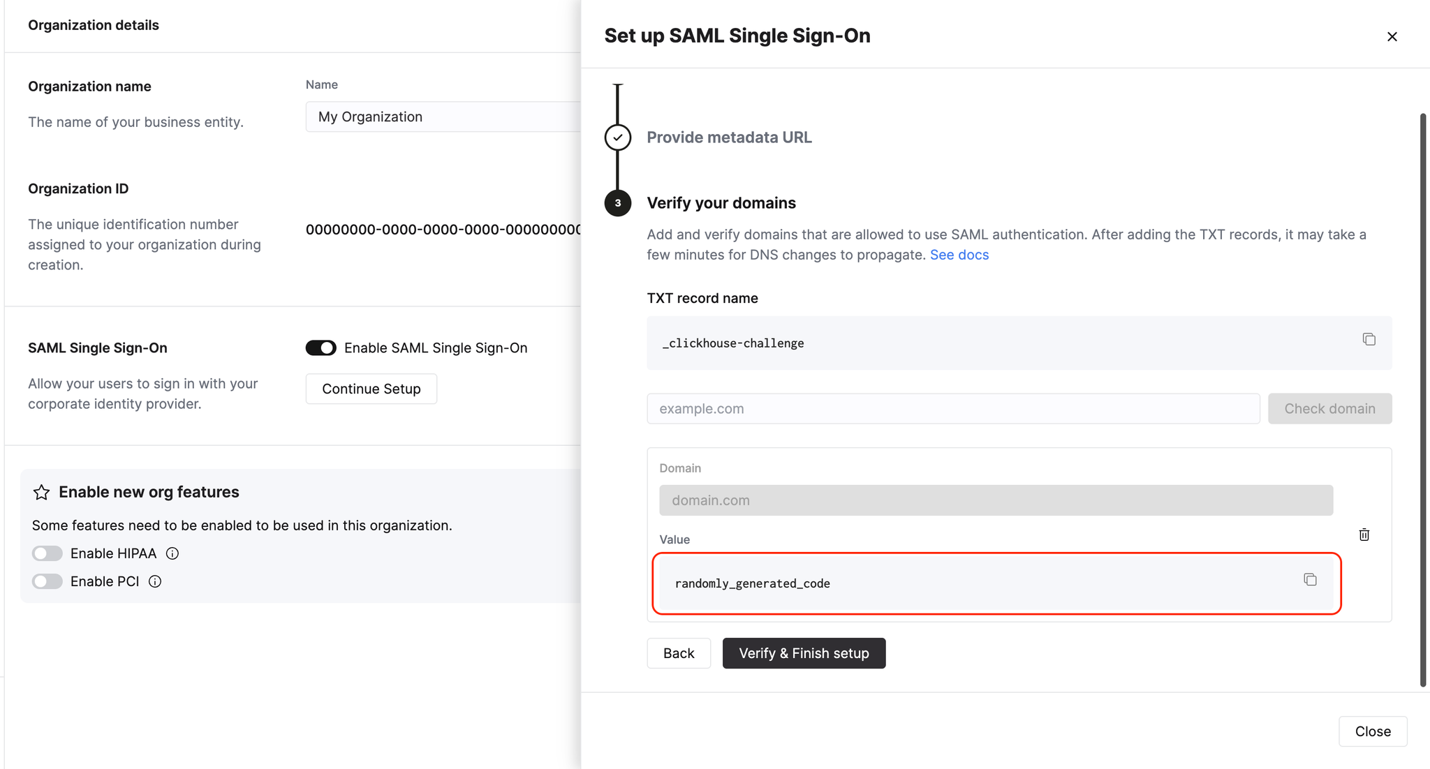 Verify your domain